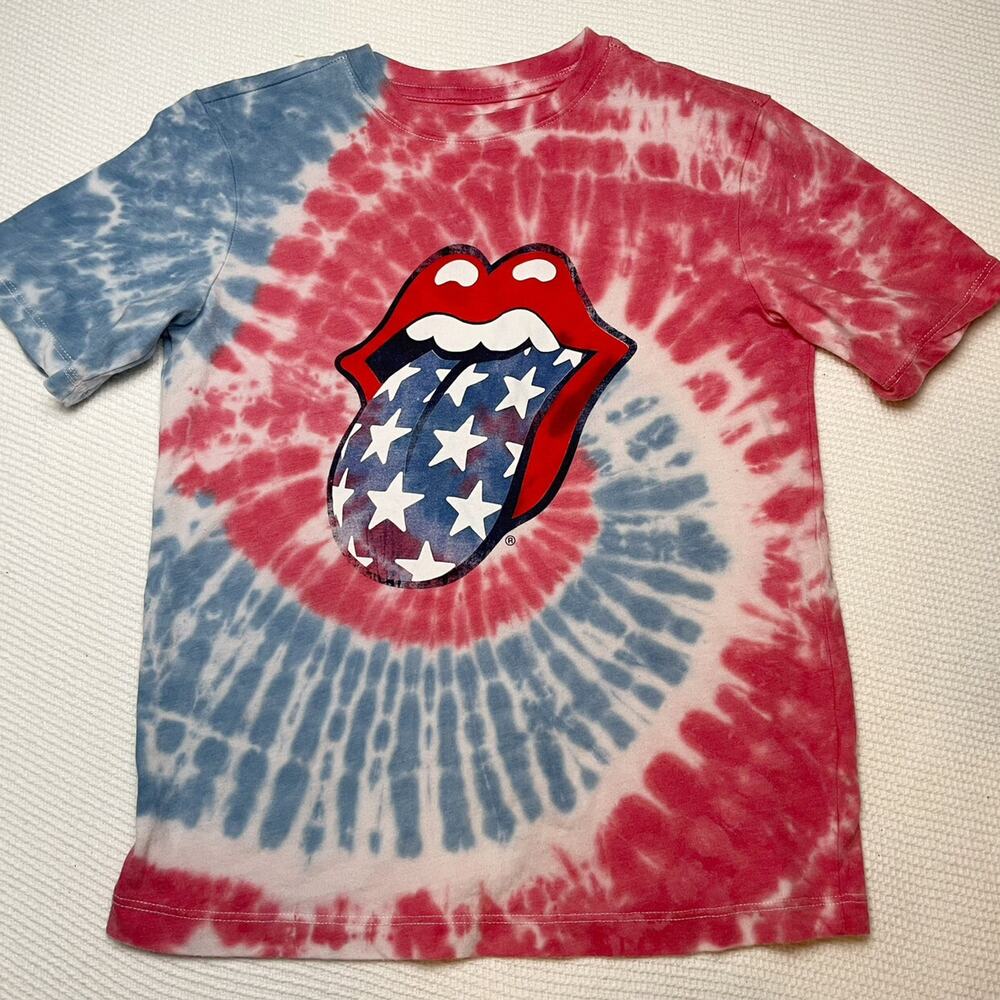 Tie Dyed Rolling Stones Tee 6/7